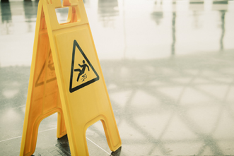 Wet floor sign